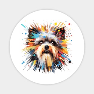Yorkshire Terrier Dog Pet World Animal Lover Furry Friend Abstract Magnet